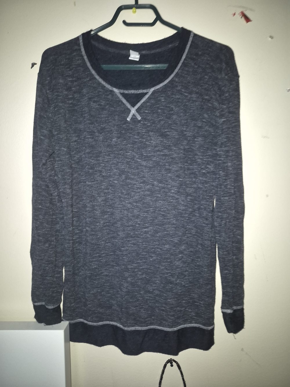 Men's Dark Heather Gray Crewneck Sweater